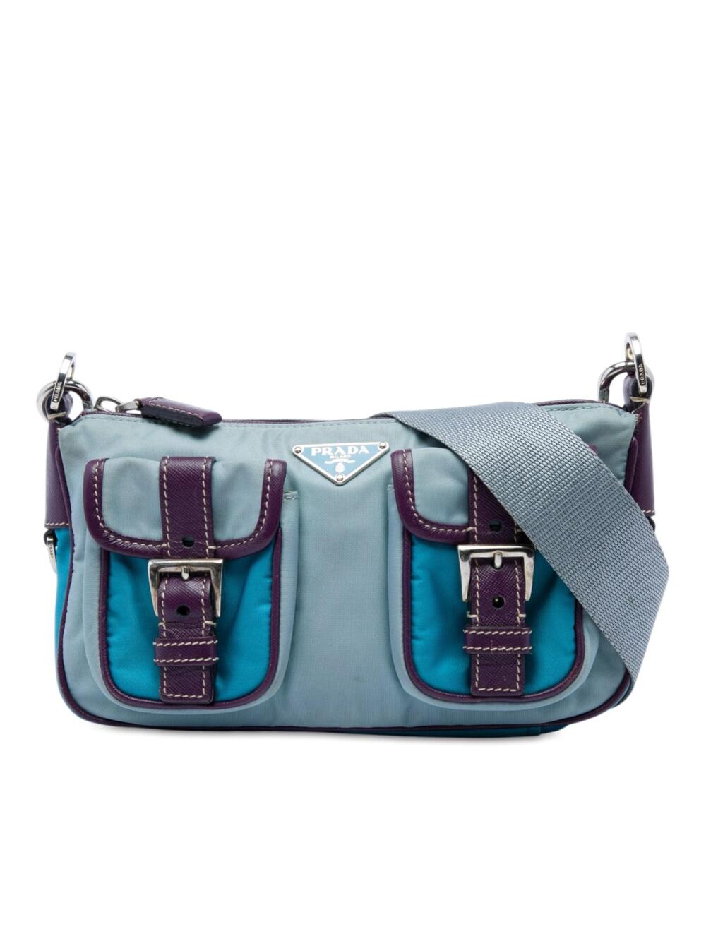 Prada Saffiano Trimmed Tessuto Front #366127P66B
